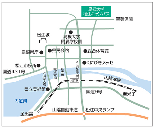 松江市街地地図