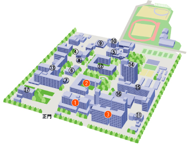島根大学松江キャンパス地図